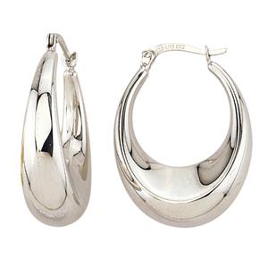 <p>9ct White and Silver Bonded Earrings</p>